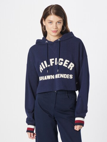 Sweat-shirt TOMMY HILFIGER en bleu : devant