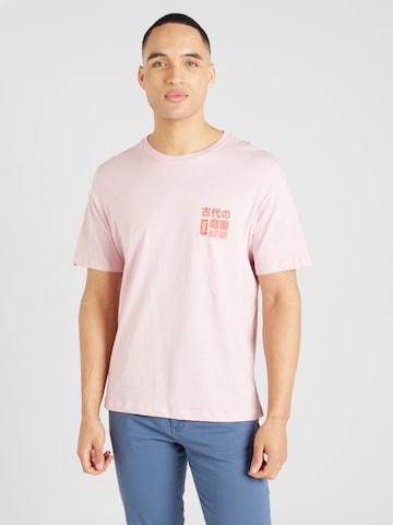 Maglietta 'RECIPE' di JACK & JONES in rosa