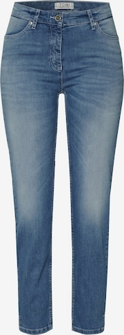 Coupe slim Jean 'Liv' TONI en bleu : devant