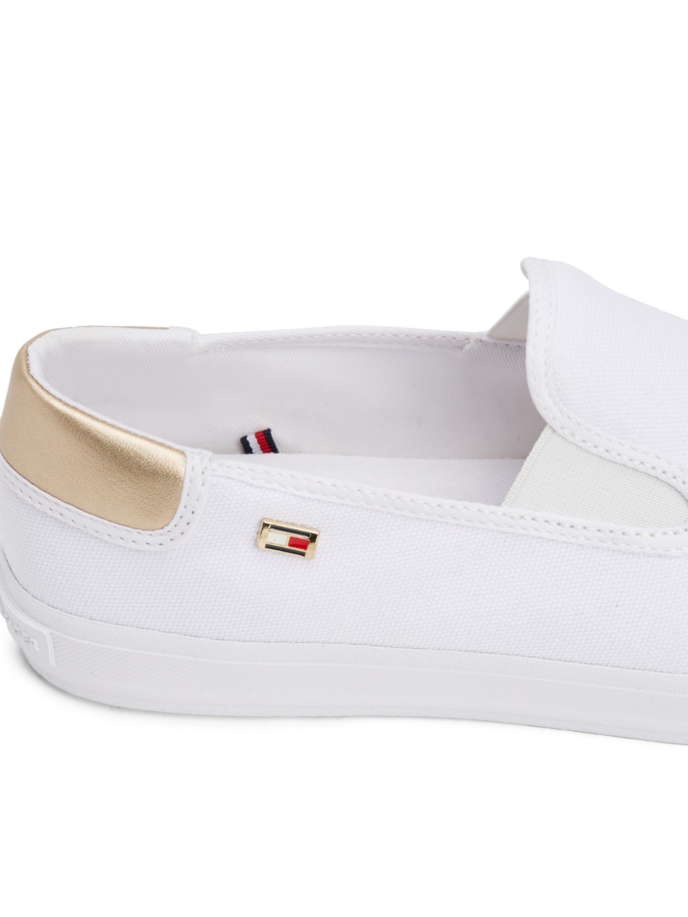 TOMMY HILFIGER Slip-on obuv - Biela