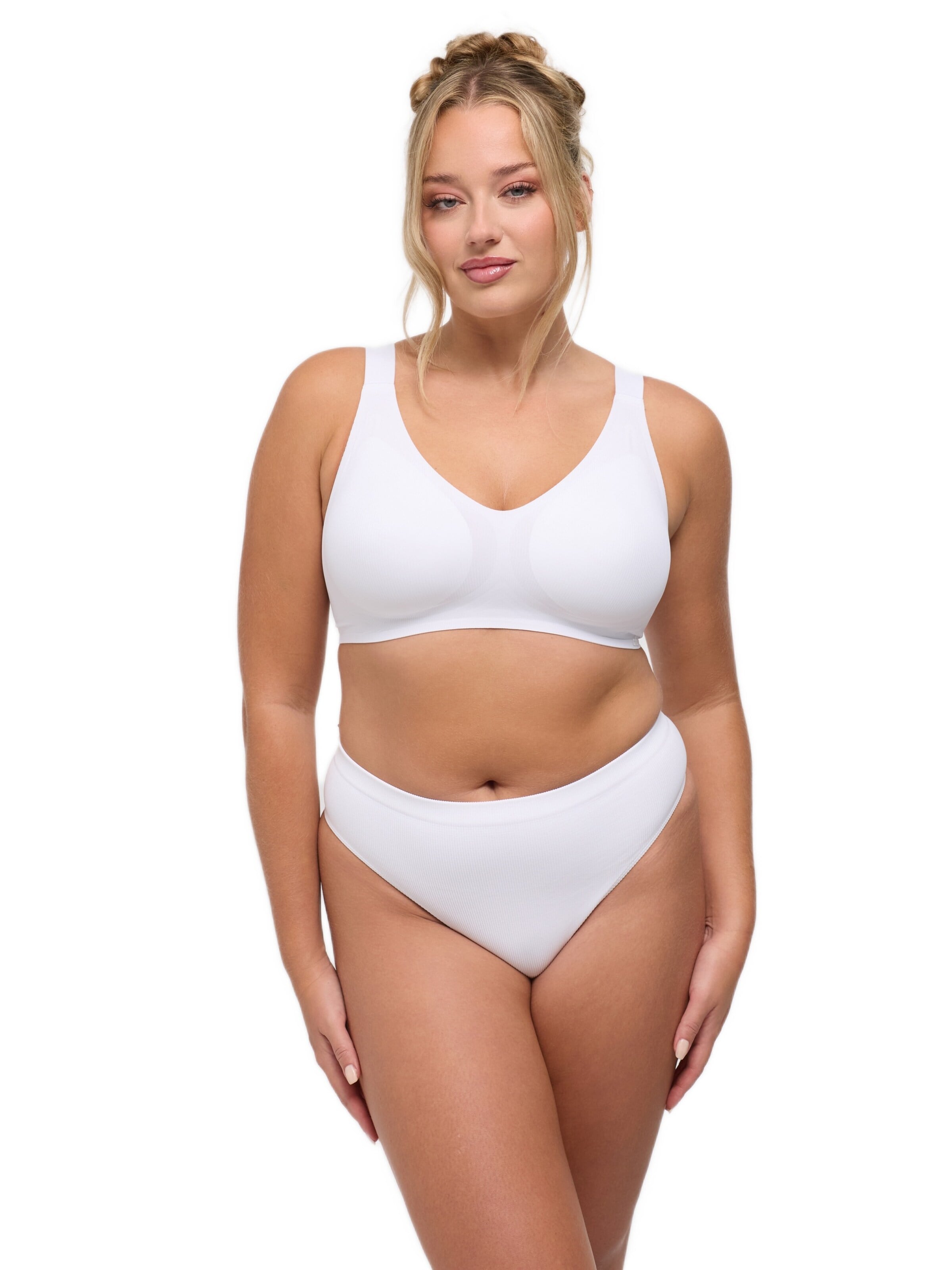 cfab Pienentävät Pienentävät rintaliivit 'Rib Comfort Minimizer BH' värissä valkoinen