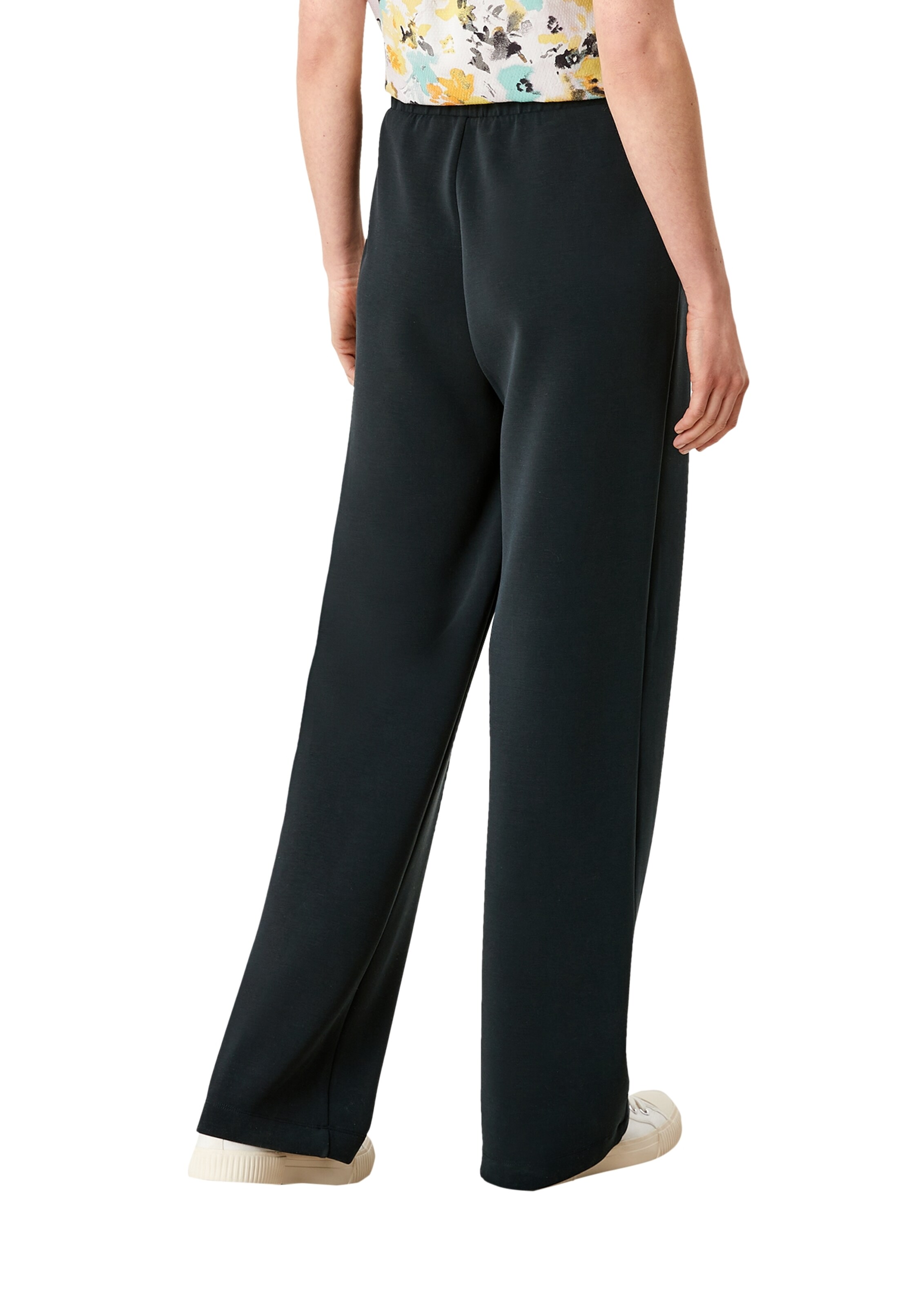 s.Oliver Wide leg Broek in Zwart