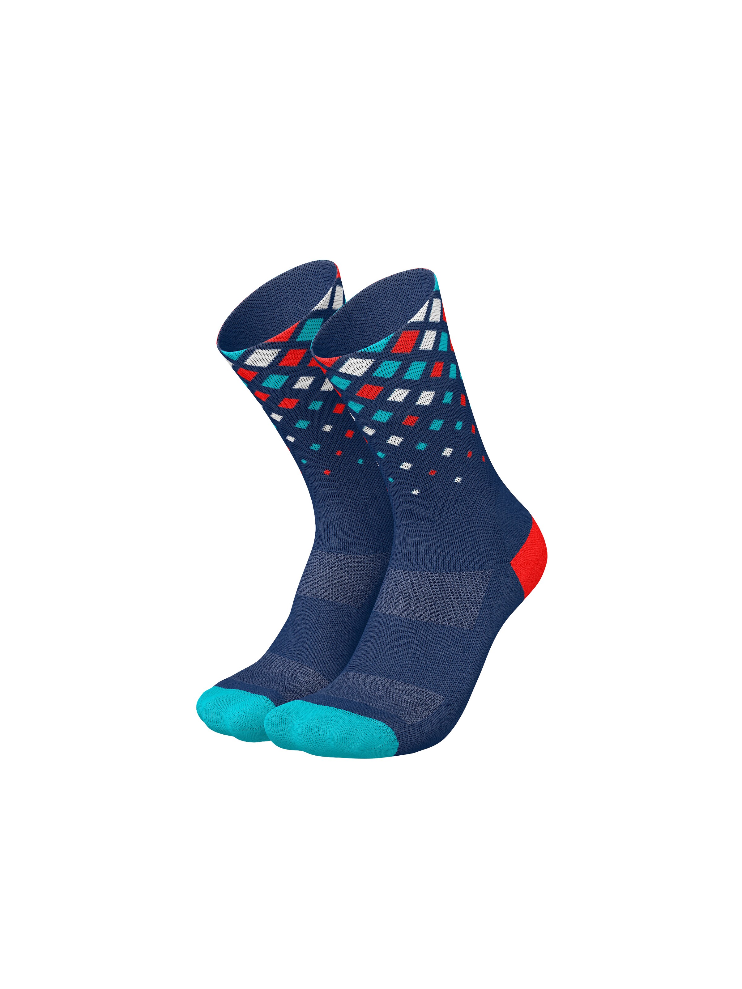 INCYLENCE Athletic Socks 'CRYSTALS' in Blue: front