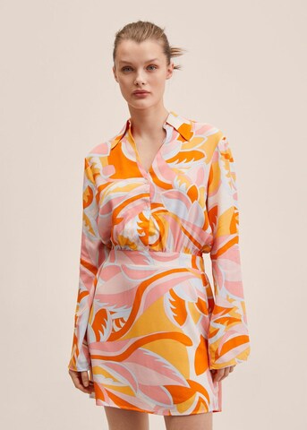 MANGO Summer Dress in Orange: front