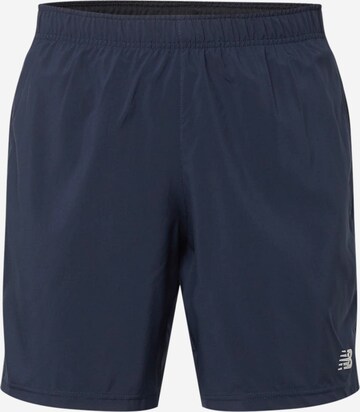 new balance Regular Sportbroek 'Core Run 7' in Zwart: voorkant