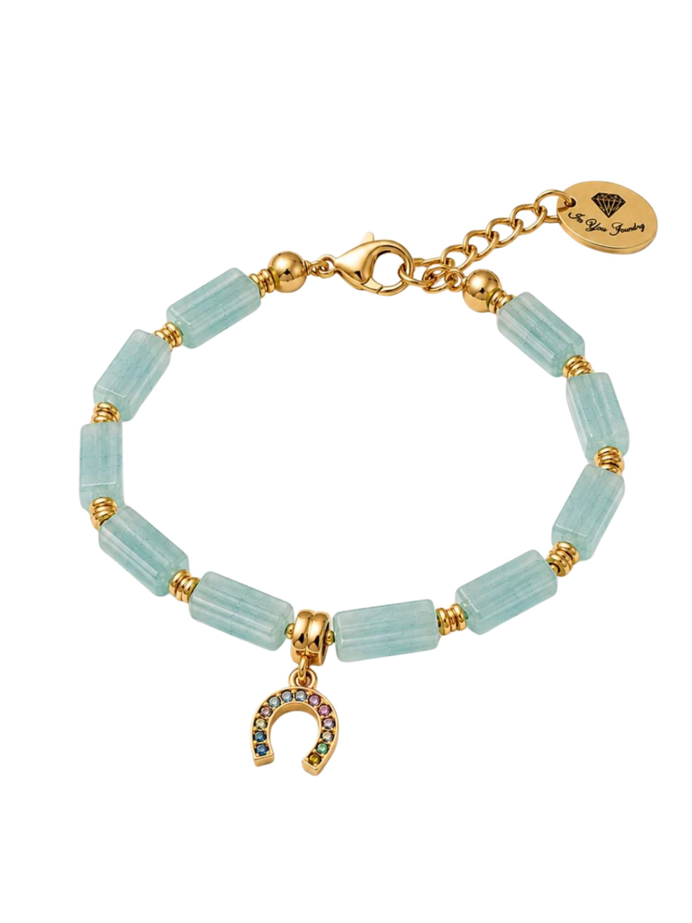 Braccialetto di THE GEM STORIES JEWELRY in verde: frontale