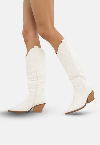 Stivale da cowboy di Salinyang in bianco
