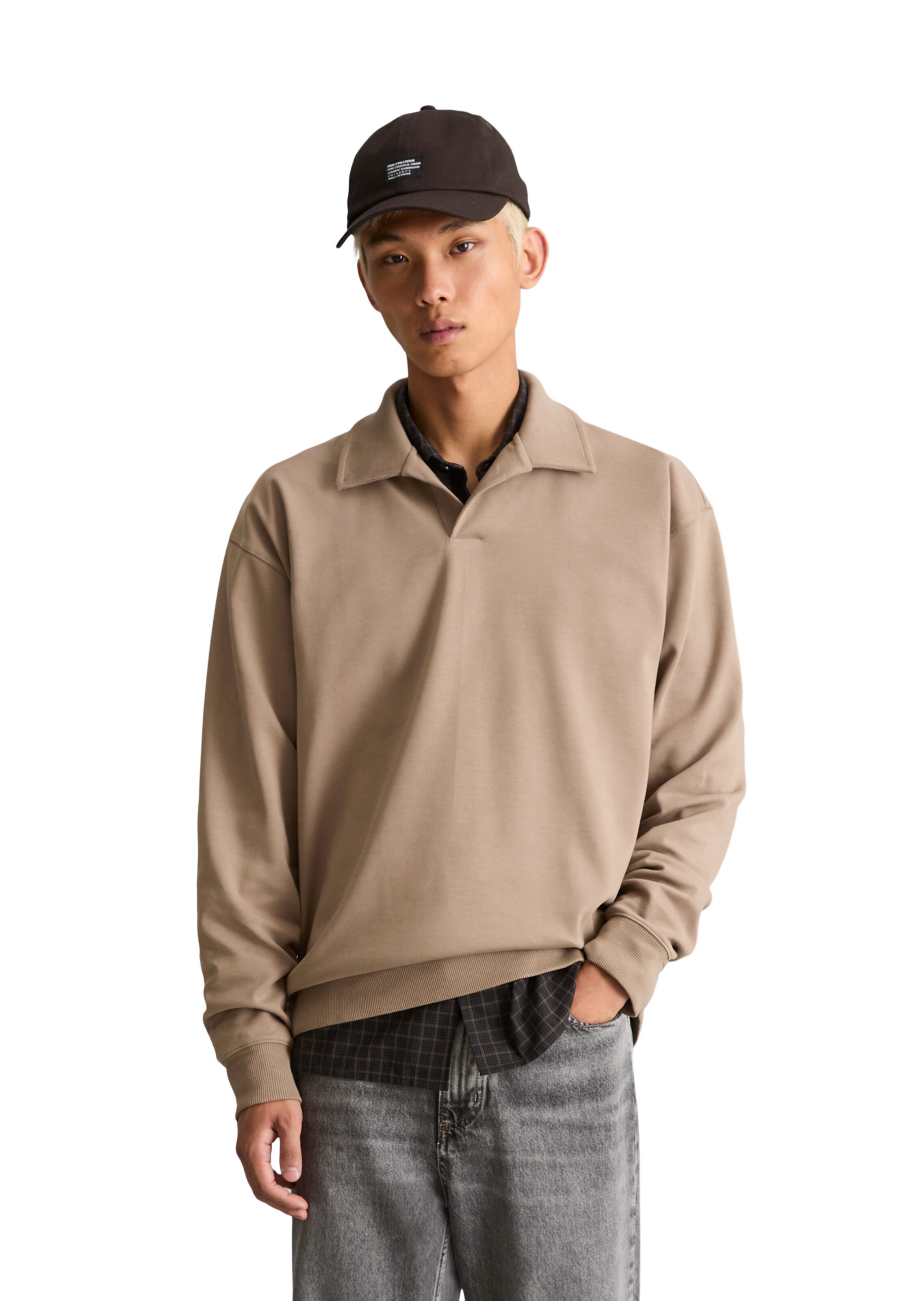 T-Shirt Marc O'Polo DENIM en beige : devant