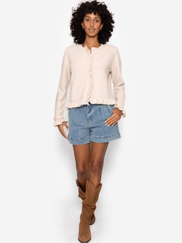 SASSYCLASSY Knit Cardigan in Beige