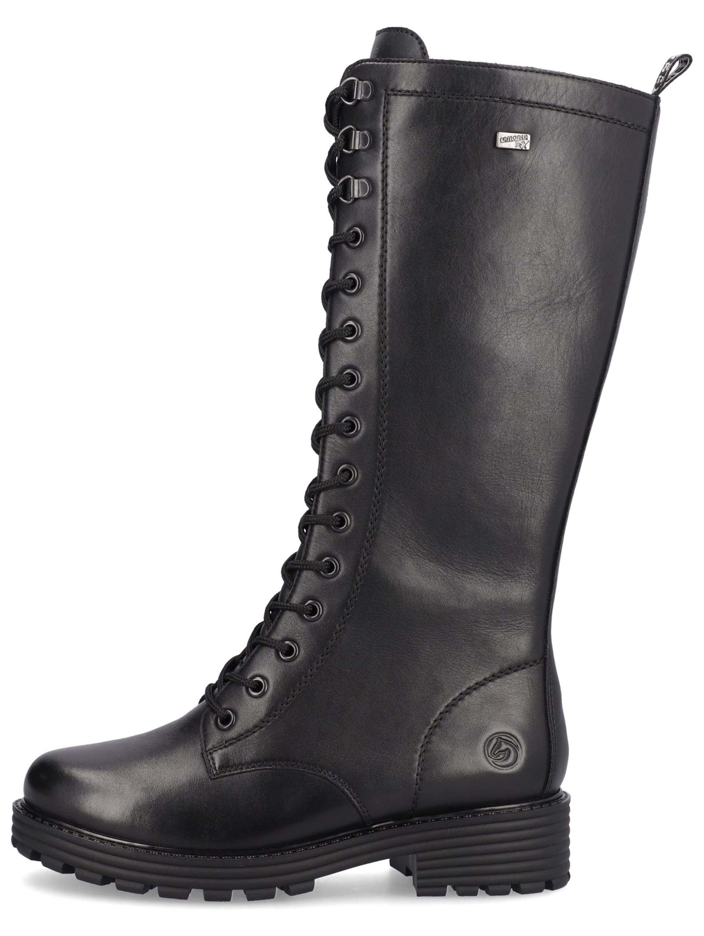 REMONTE Schnürstiefel in Schwarz