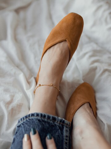 Hey Happiness Fußschmuck 'Circle Shine' in Gold: Vorderseite