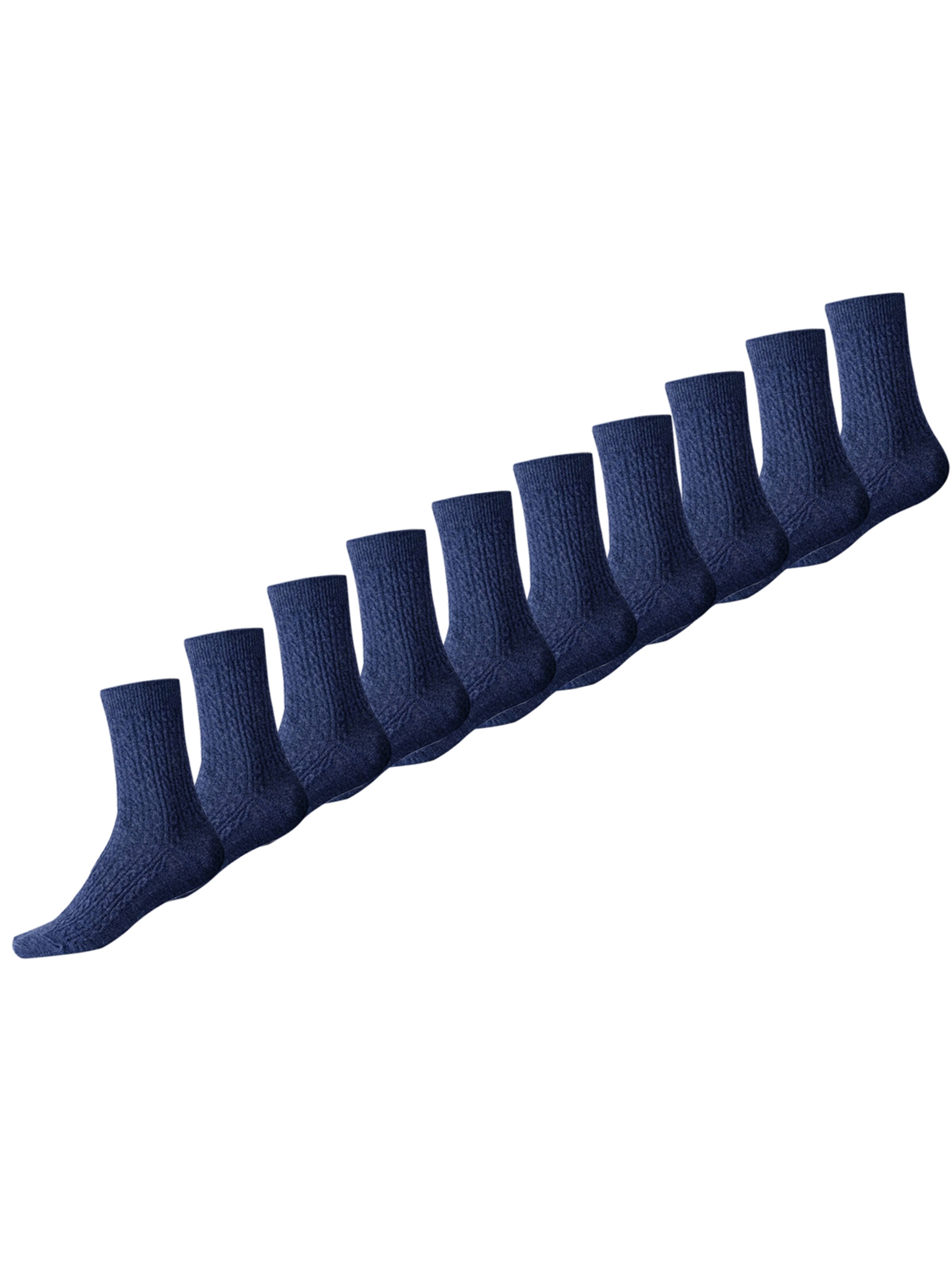 Millo Socks 'Cosy Twist 10' in Blue: front