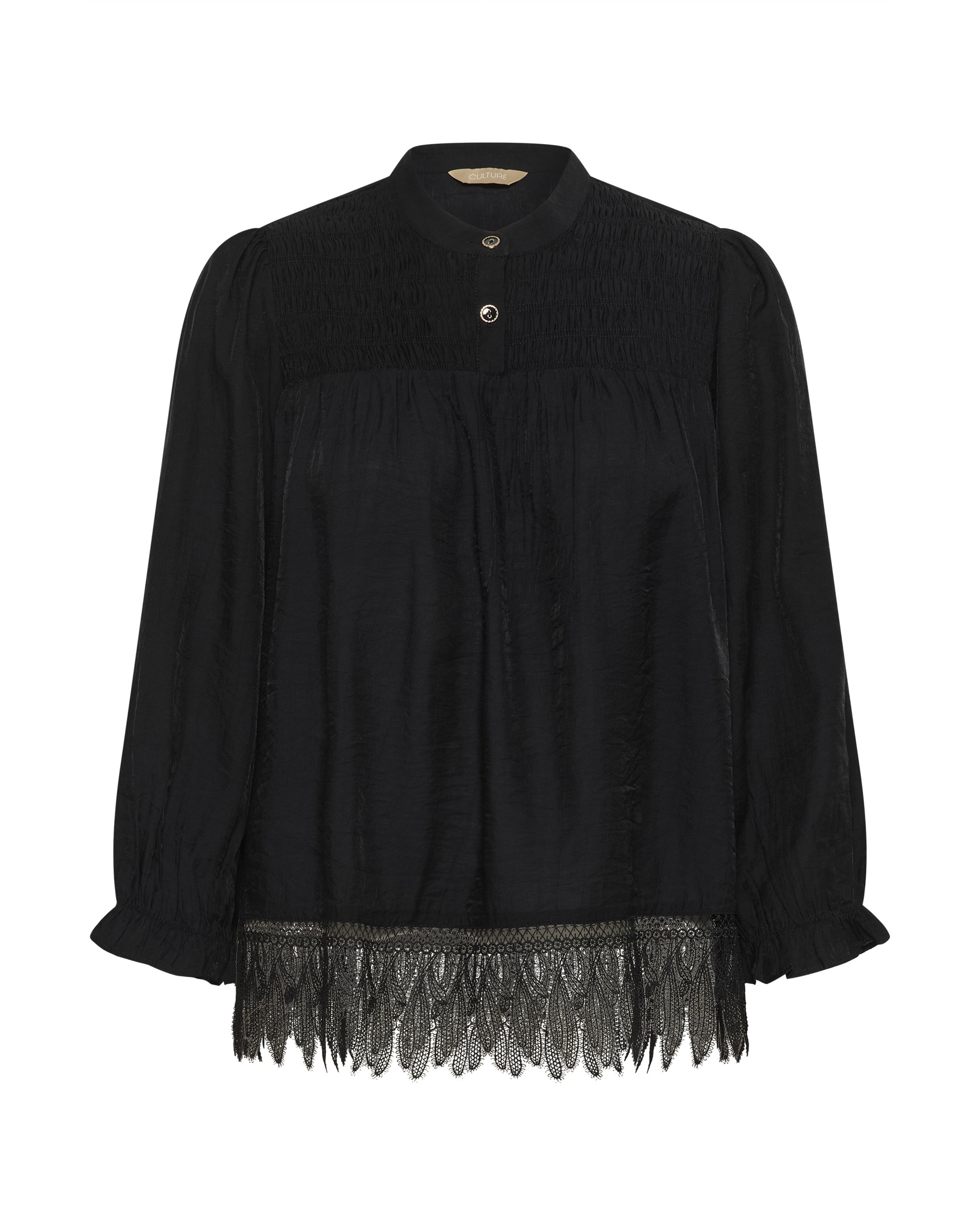 Chemisier 'CUBrenn' CULTURE en noir : devant