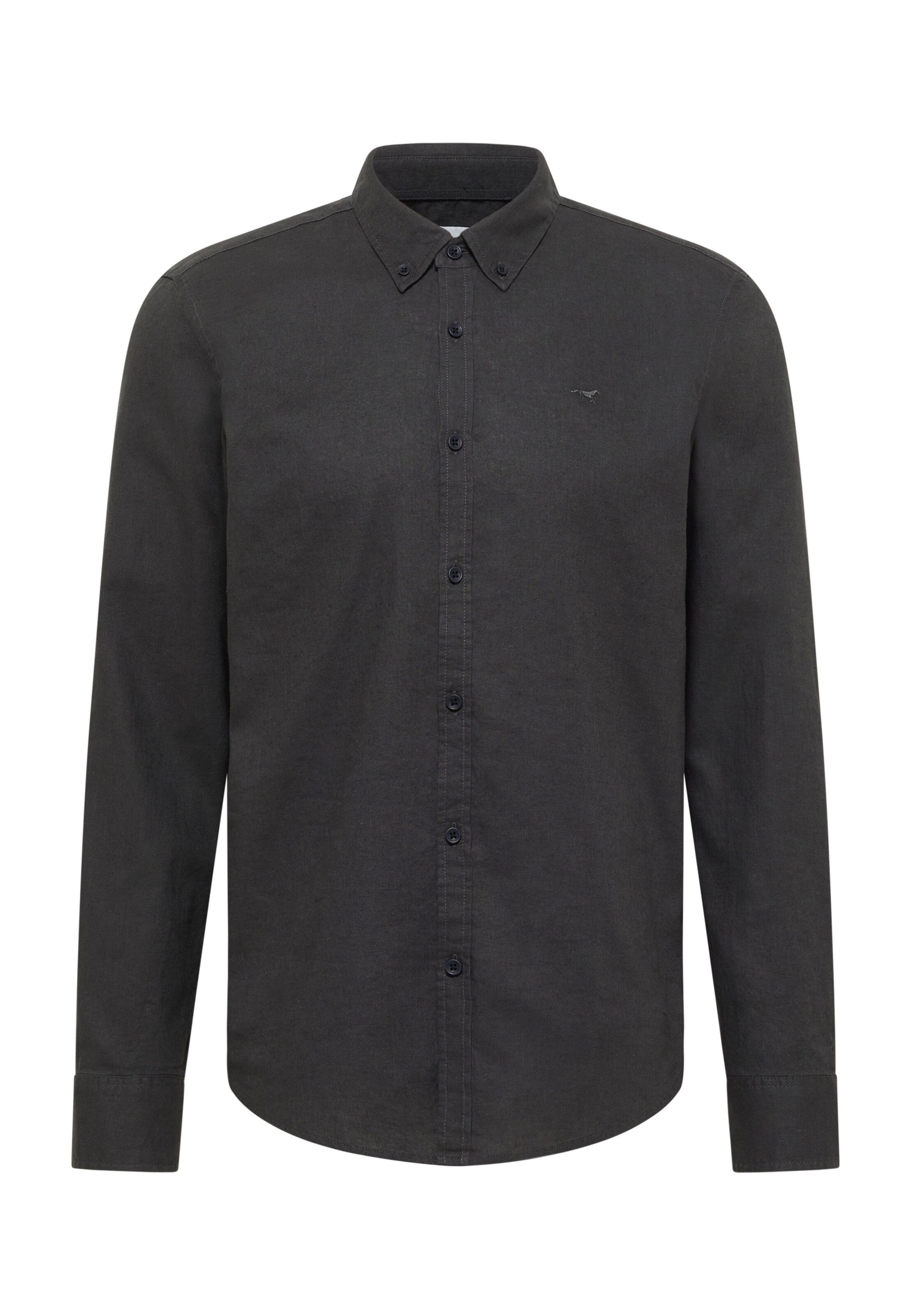 MUSTANG Regular Fit Hemd 'Rawlins' in Grau: Vorderseite