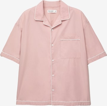 Pull&Bear Comfort Fit Paita värissä vaaleanpunainen: etupuoli