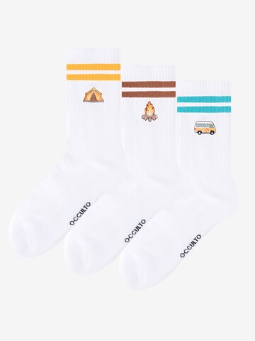 Chaussettes de sport 'Rio' Occulto en blanc