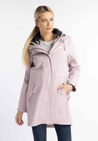 Manteau fonctionnel Schmuddelwedda en rose : devant