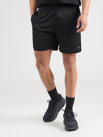 Champion Authentic Athletic Apparel Normální Sportovní kalhoty – černá: přední strana