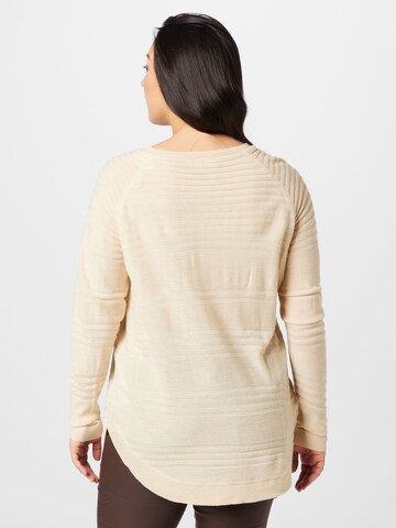 ONLY Carmakoma Pullover i beige