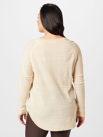 ONLY Carmakoma Sweater in Beige