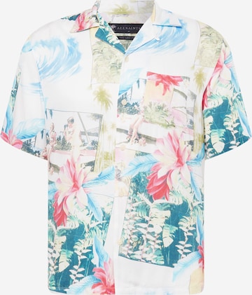 AllSaints Button Up Shirt 'Kamakou' in Blue: front