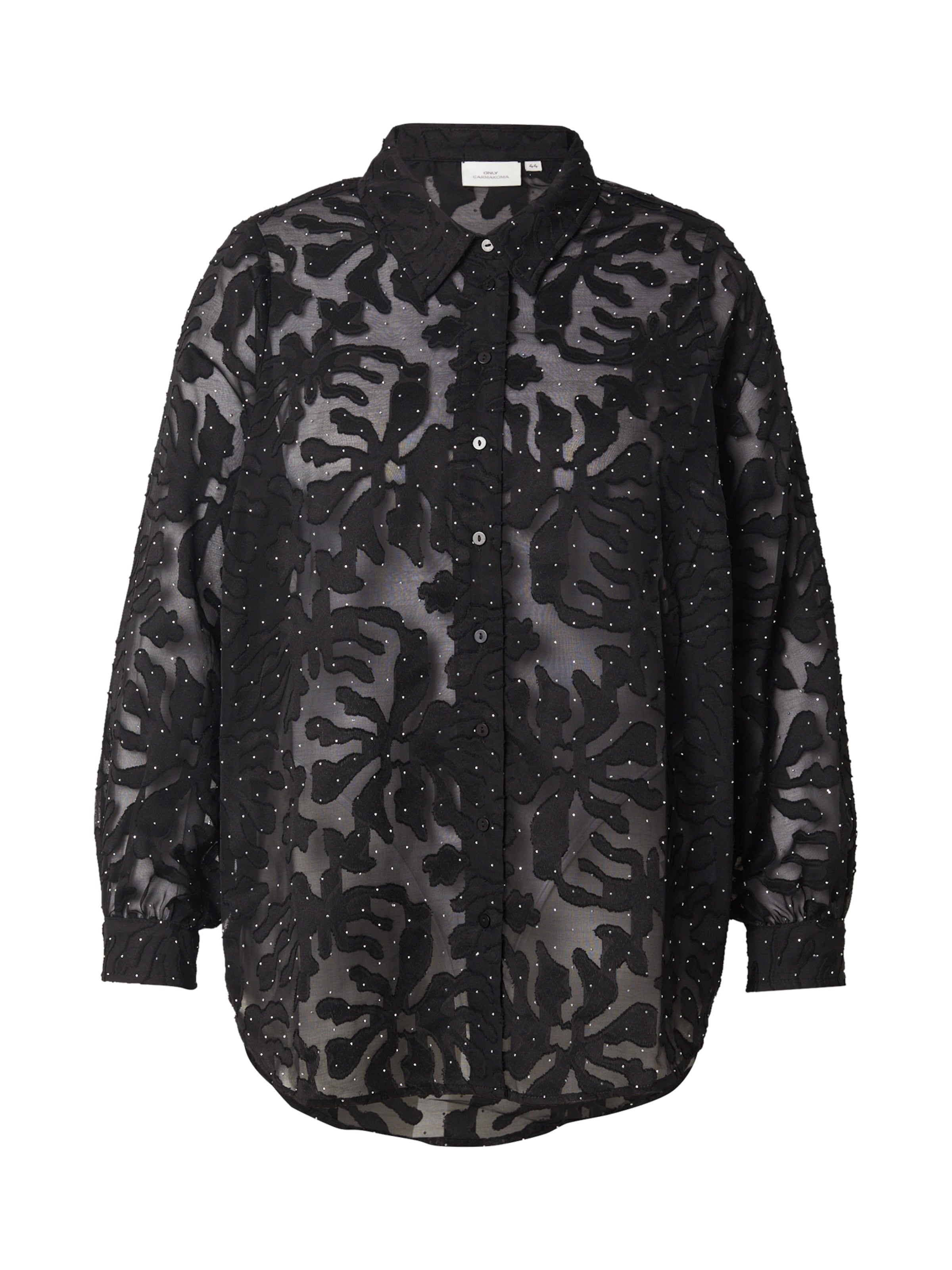 ONLY Carmakoma Blouse 'CARDIAMO' in Black: front