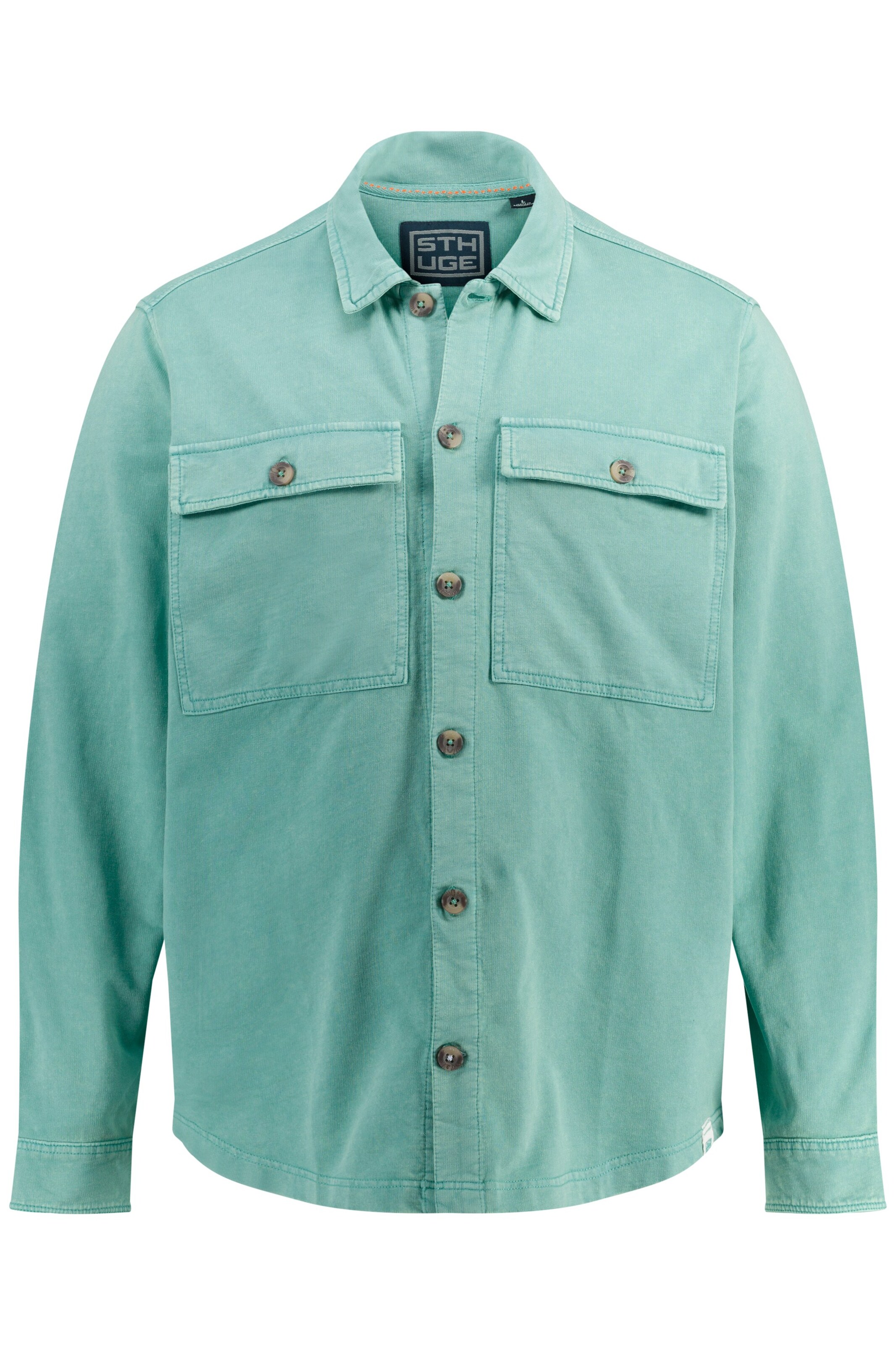 STHUGE Regular Fit Hemd in Grün: Vorderseite