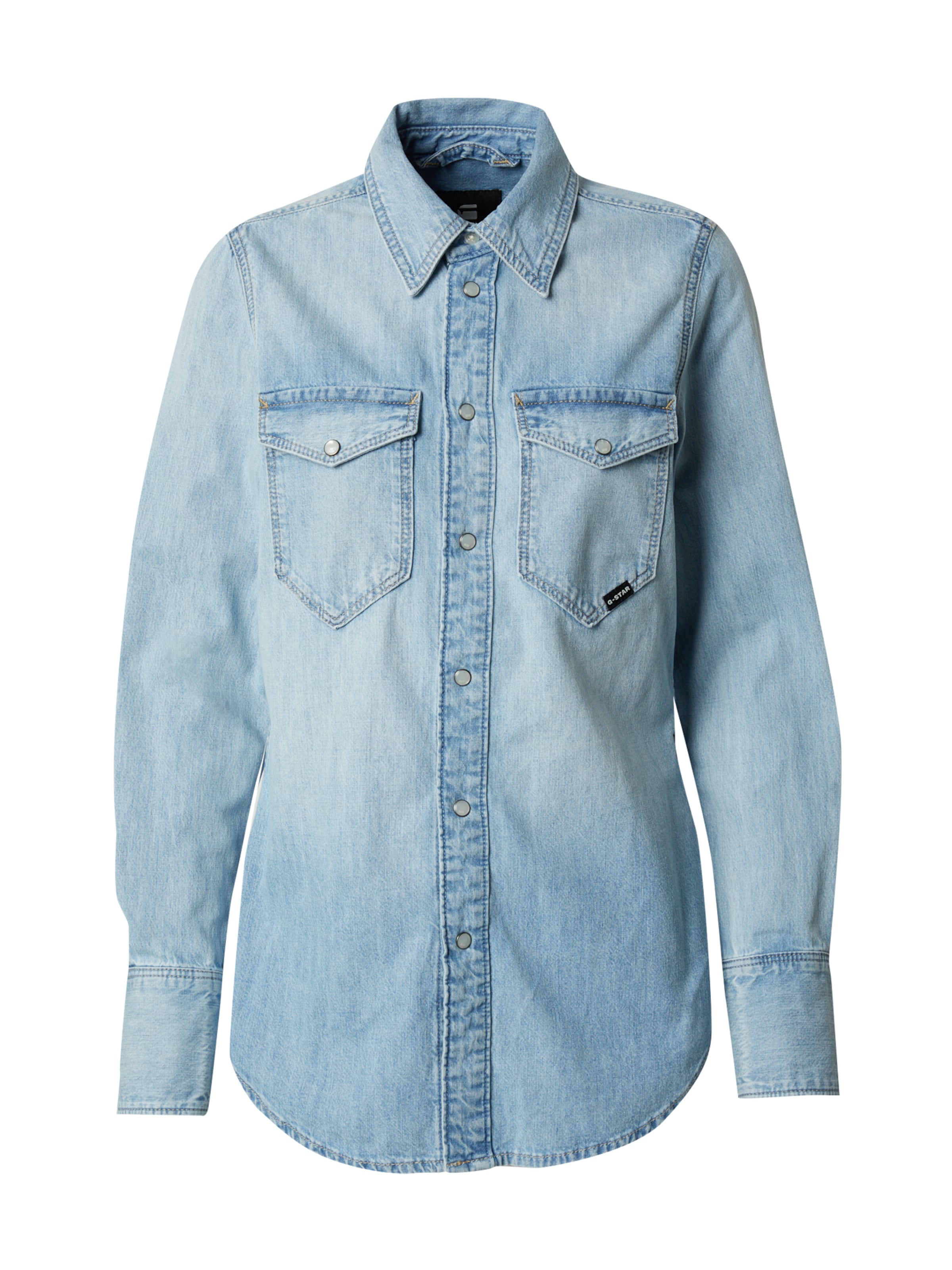G-STAR Bluse in Blau: Vorderseite