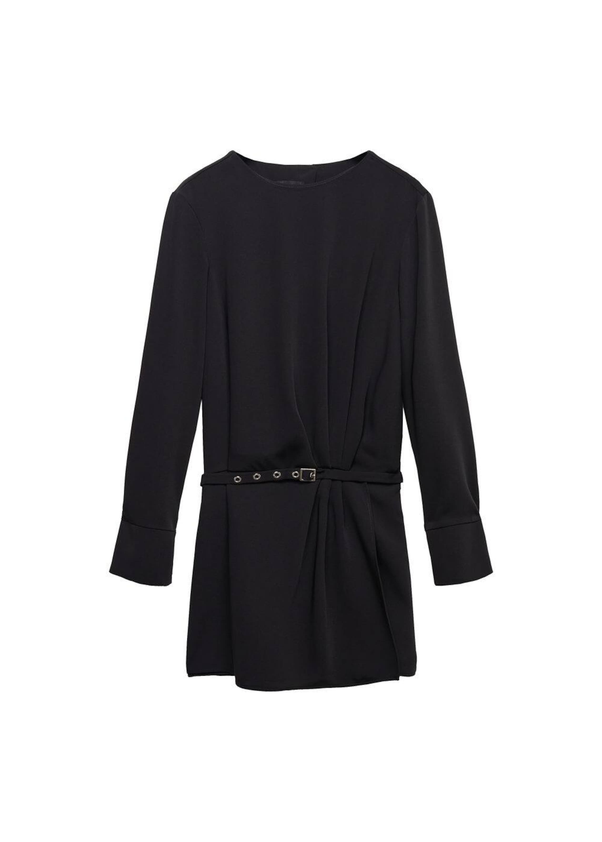 MANGO Šaty ' felicia' - Čierna: predná strana