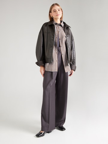 SCOTCH & SODA Loose fit Pleat-Front Pants 'CORE ROSE' in Grey