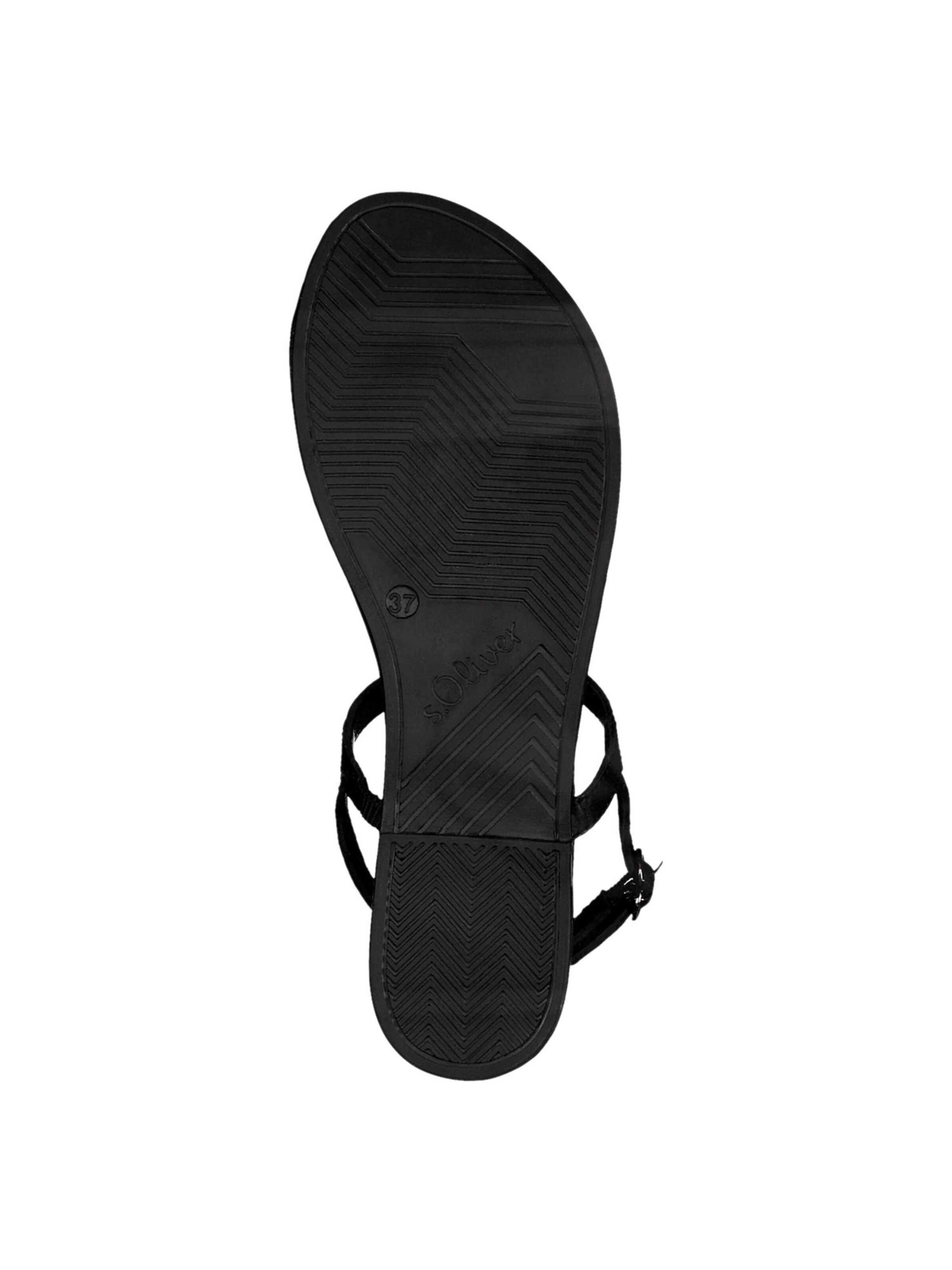 s.Oliver Teenslipper in Zwart