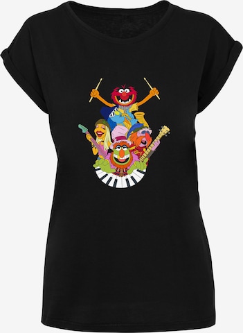 F4NT4STIC T-Shirt 'Disney Muppets Dr. Teeth And The Electric Mayhem' in Schwarz: Vorderseite