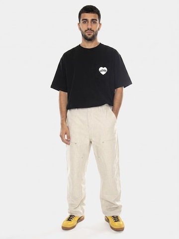 Carhartt WIP Luźne Spodnie 'Walter Double Knee Pant Natural rinsed' w kolorze beżowy: przód