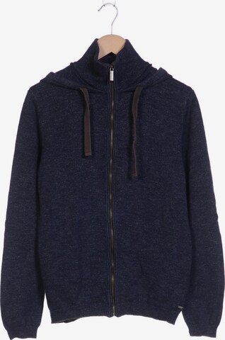 ESPRIT Sweatshirt & Zip-Up Hoodie in M in Blue: front