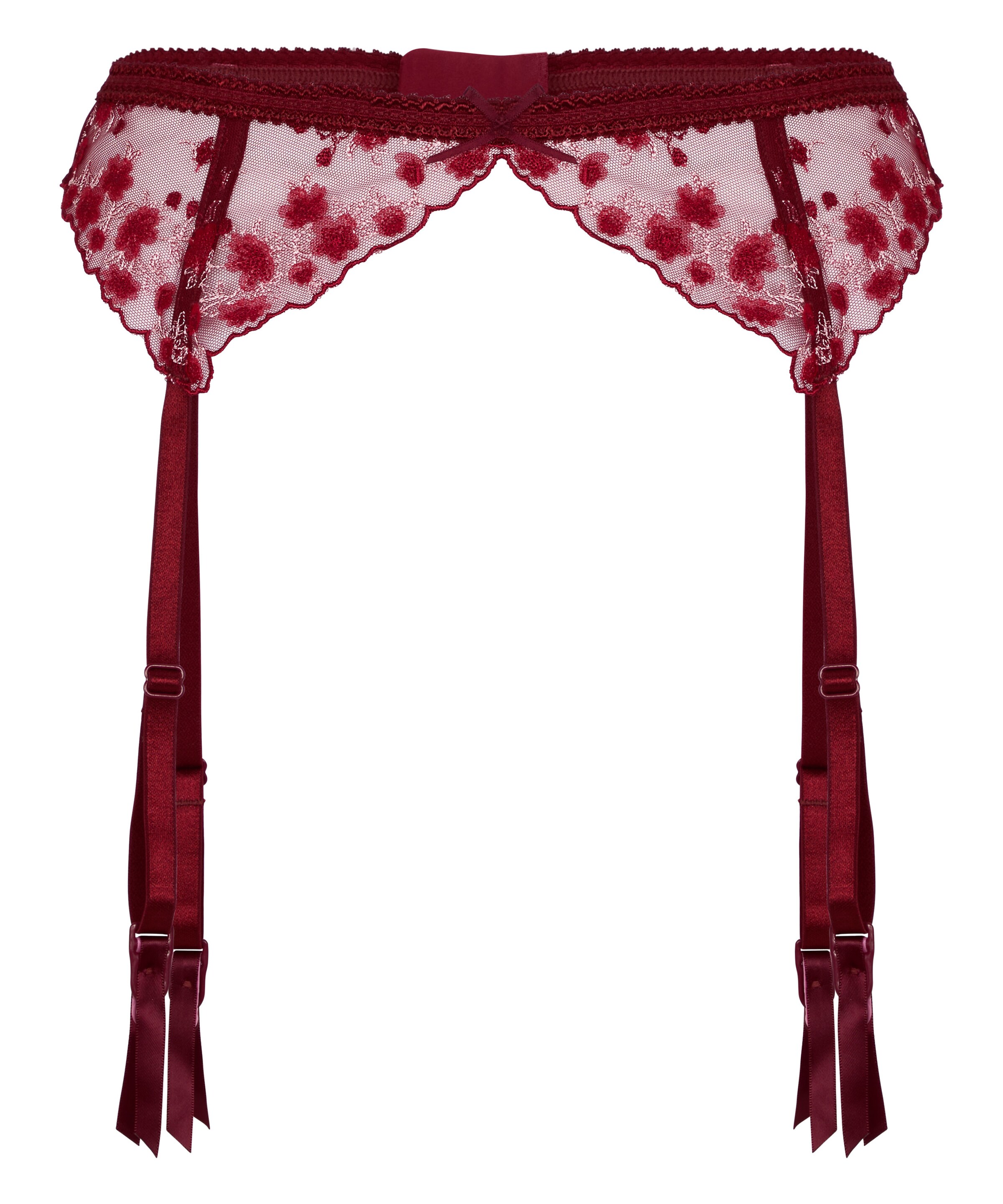 Hunkemöller Strumpfhalter 'Chloe' in XS in bordeaux, Produktansicht