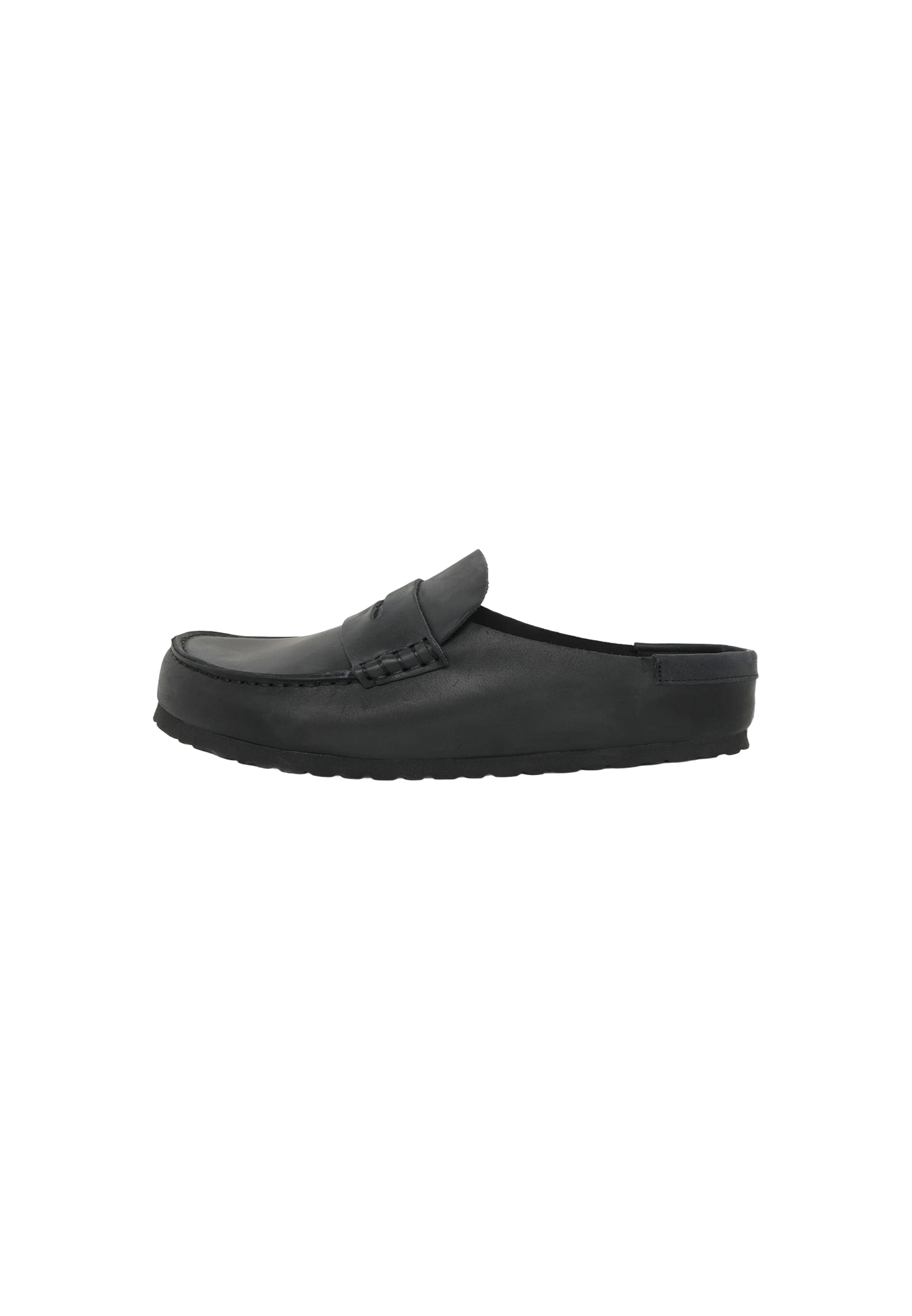 BIRKENSTOCK Пантолеты 'Naples' в Черный: спереди
