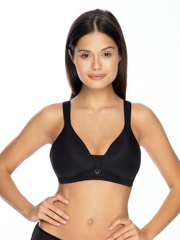 VIANIA T-shirt Bra 'Jessy' in Black: front