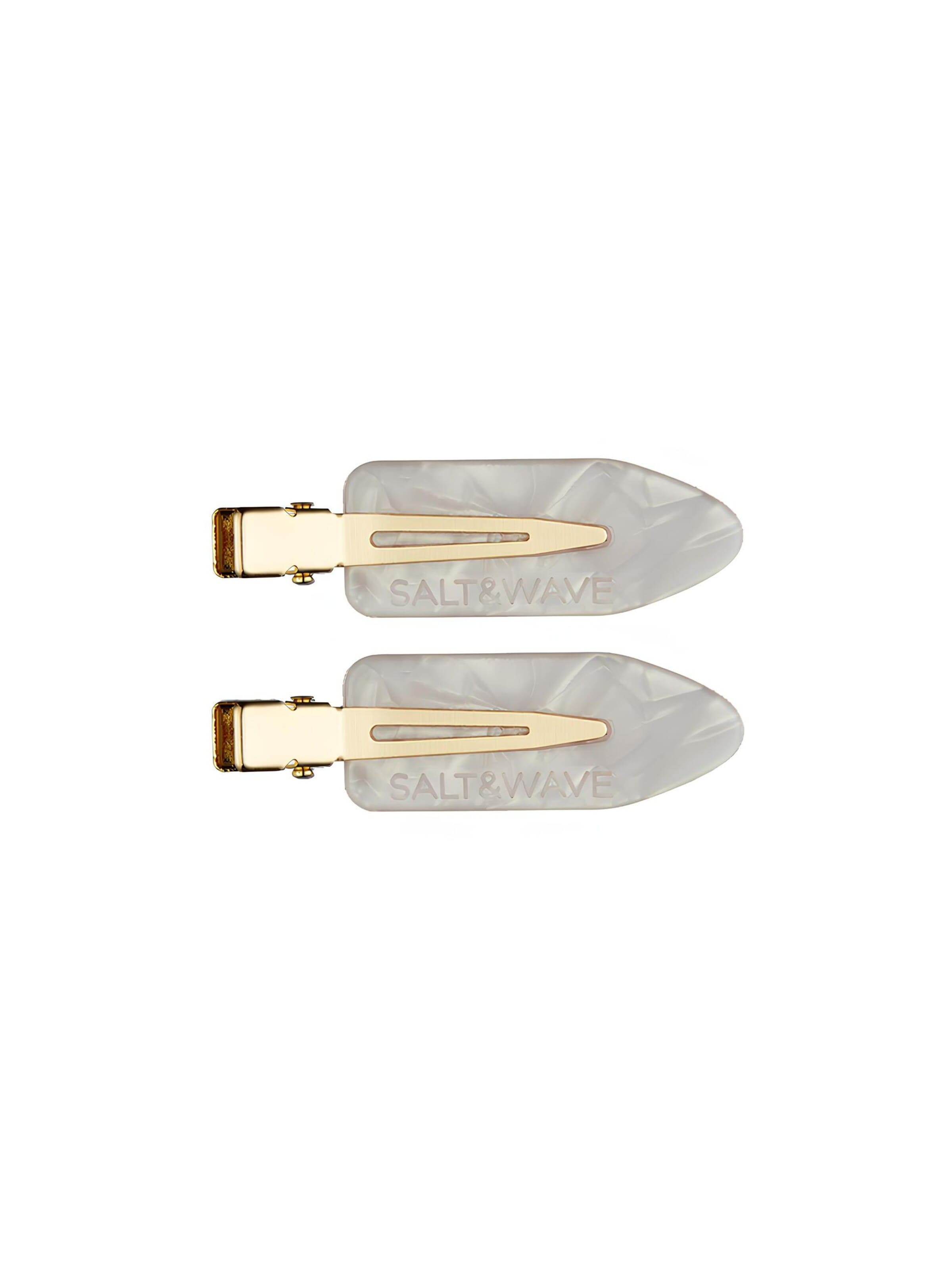 SALT&WAVE Hårsmykke 'Backstage Hair Clips' i 7 cm i hvid, Produktvisning