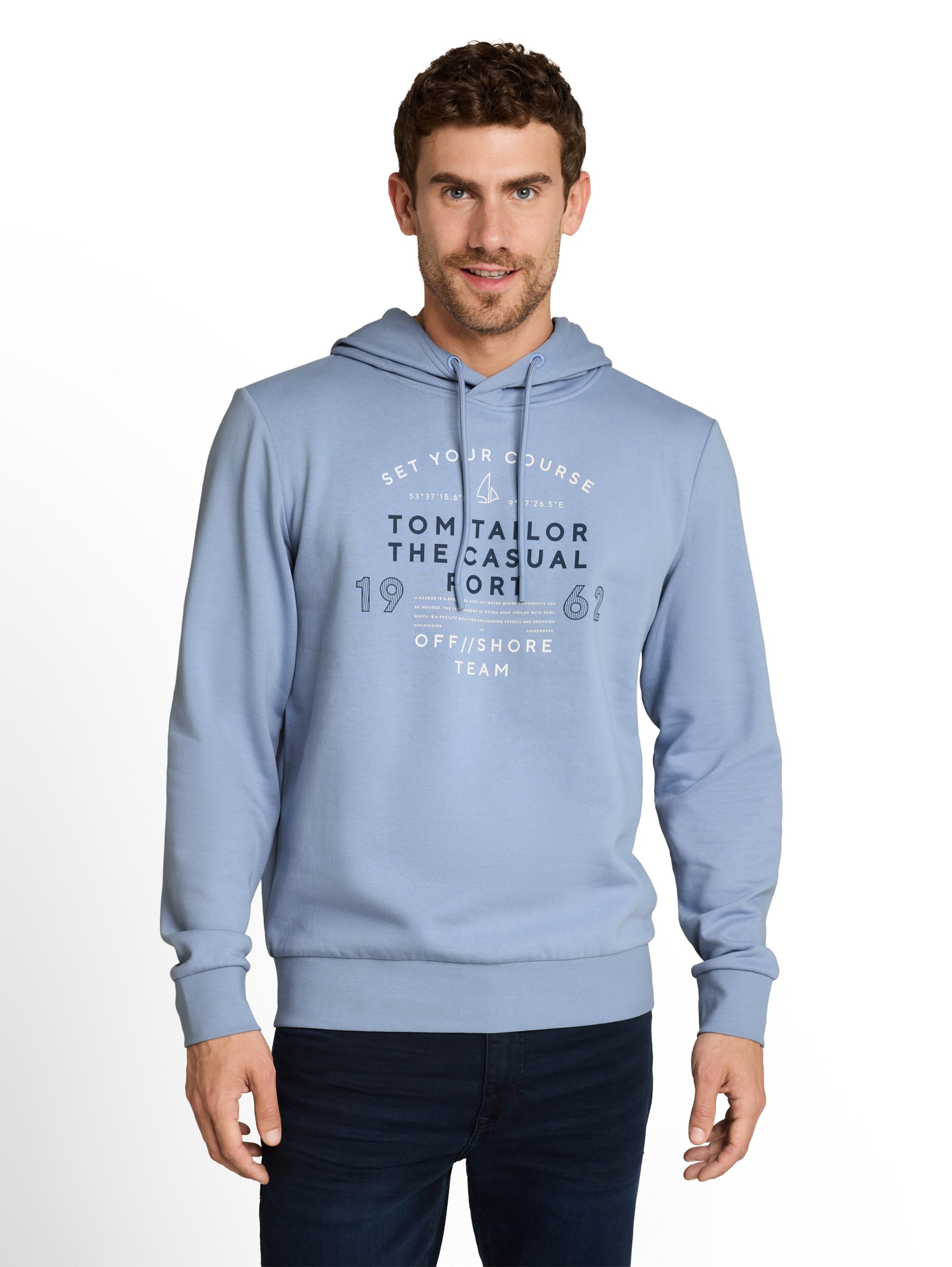 TOM TAILOR Sweatshirt in Blue: front