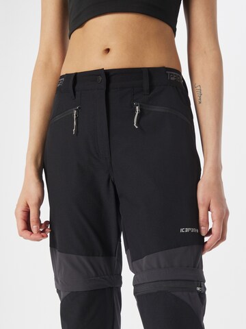 ICEPEAK Regular Outdoor Pants 'BRADLEY' in Grey