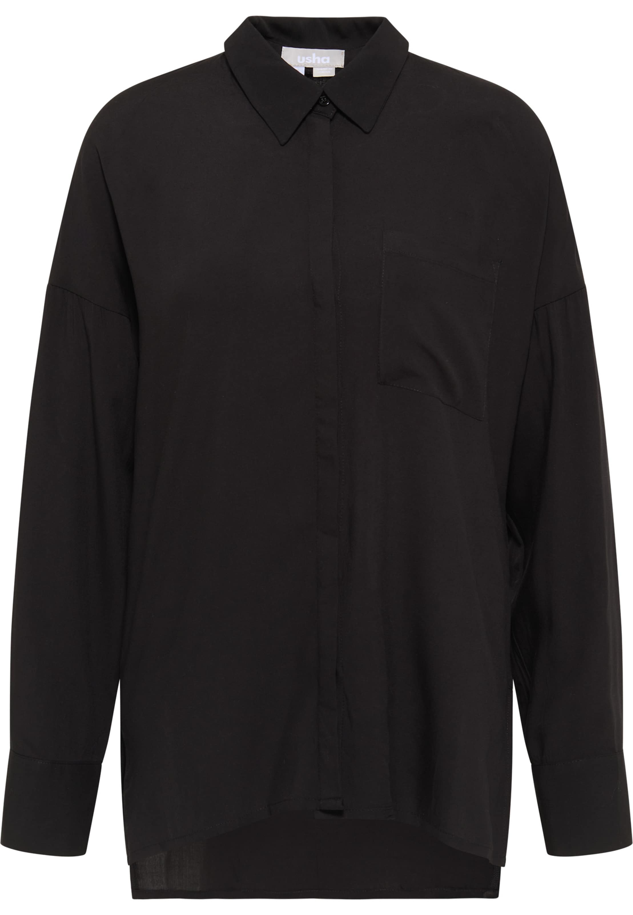 usha WHITE LABEL - Blusa em preto: frente