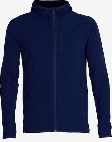 ICEBREAKER Athletic Fleece Jacket in Blue: front