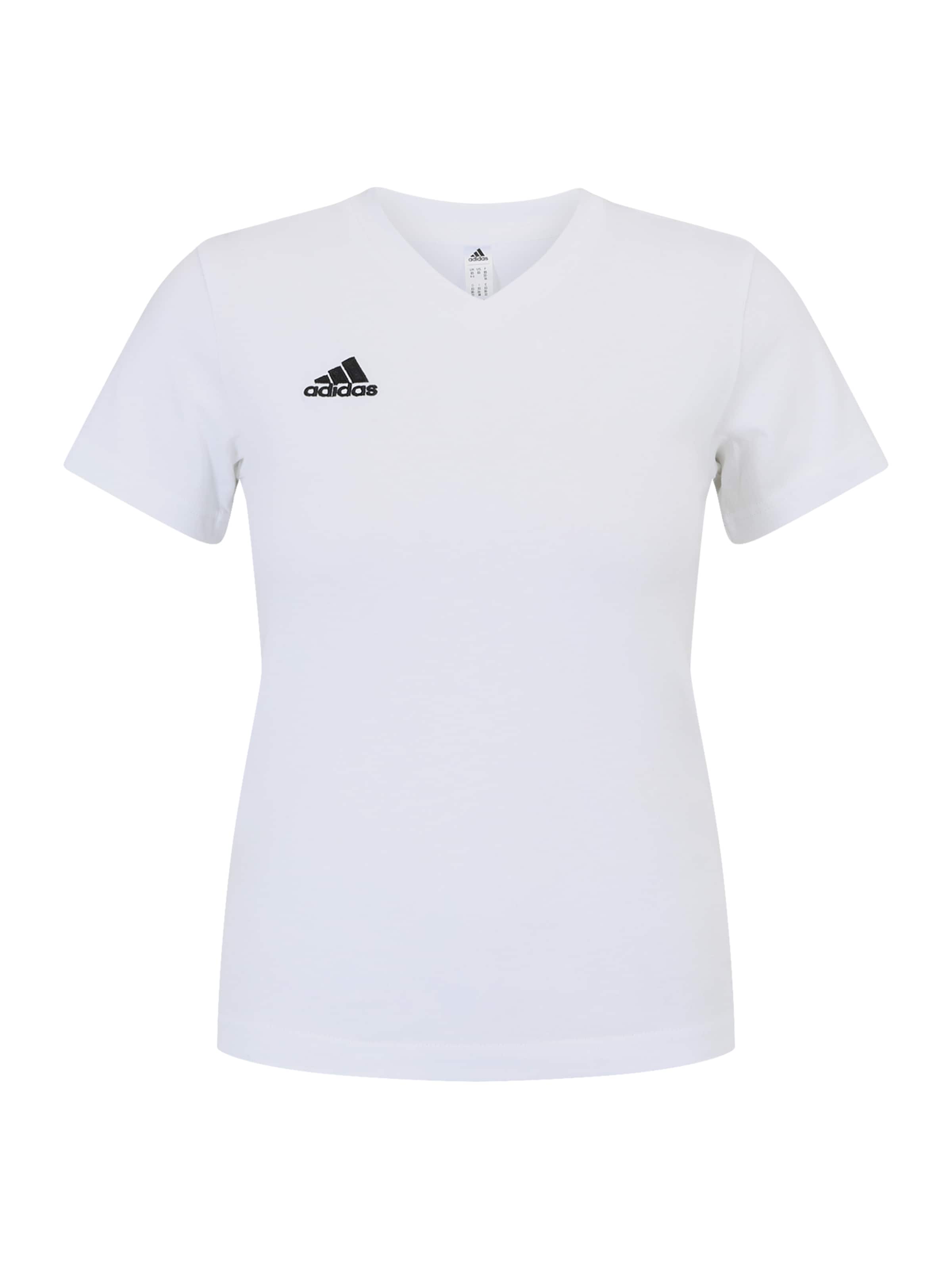 Tricou funcțional 'Entrada 22' de la ADIDAS PERFORMANCE pe alb: față