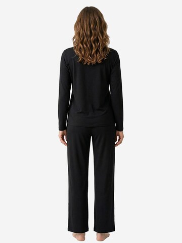 JOOP! Pyjama 'Cosy' in Zwart