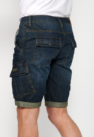 KOROSHI Slimfit Cargojeans in Blauw