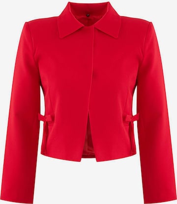 sarkans Trendyol Žakete: no priekšpuses