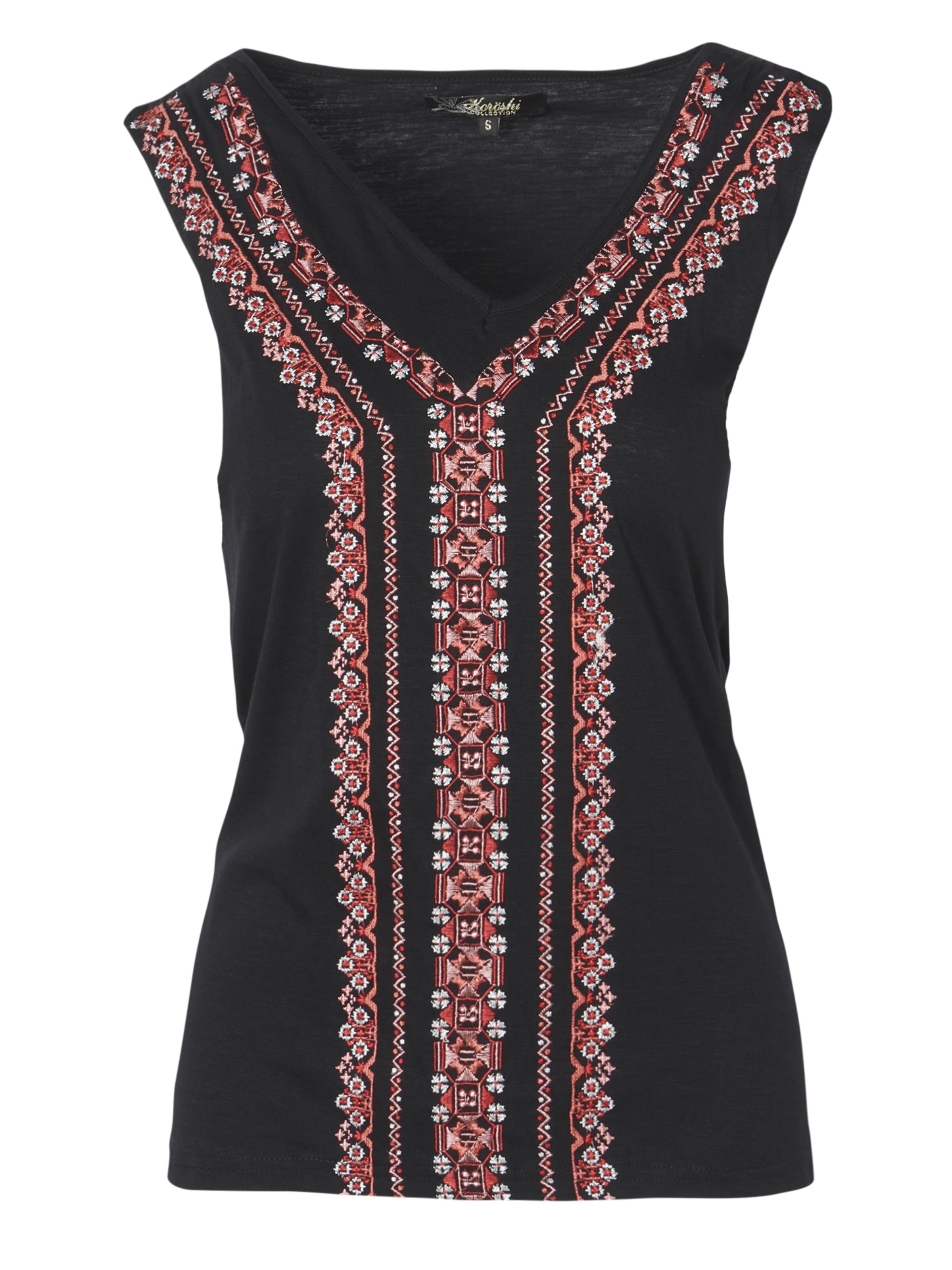 Top di KOROSHI in nero: frontale