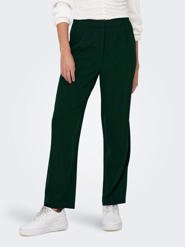 JDY Zúžený Kalhoty se sklady v pase 'CATIA' – zelená