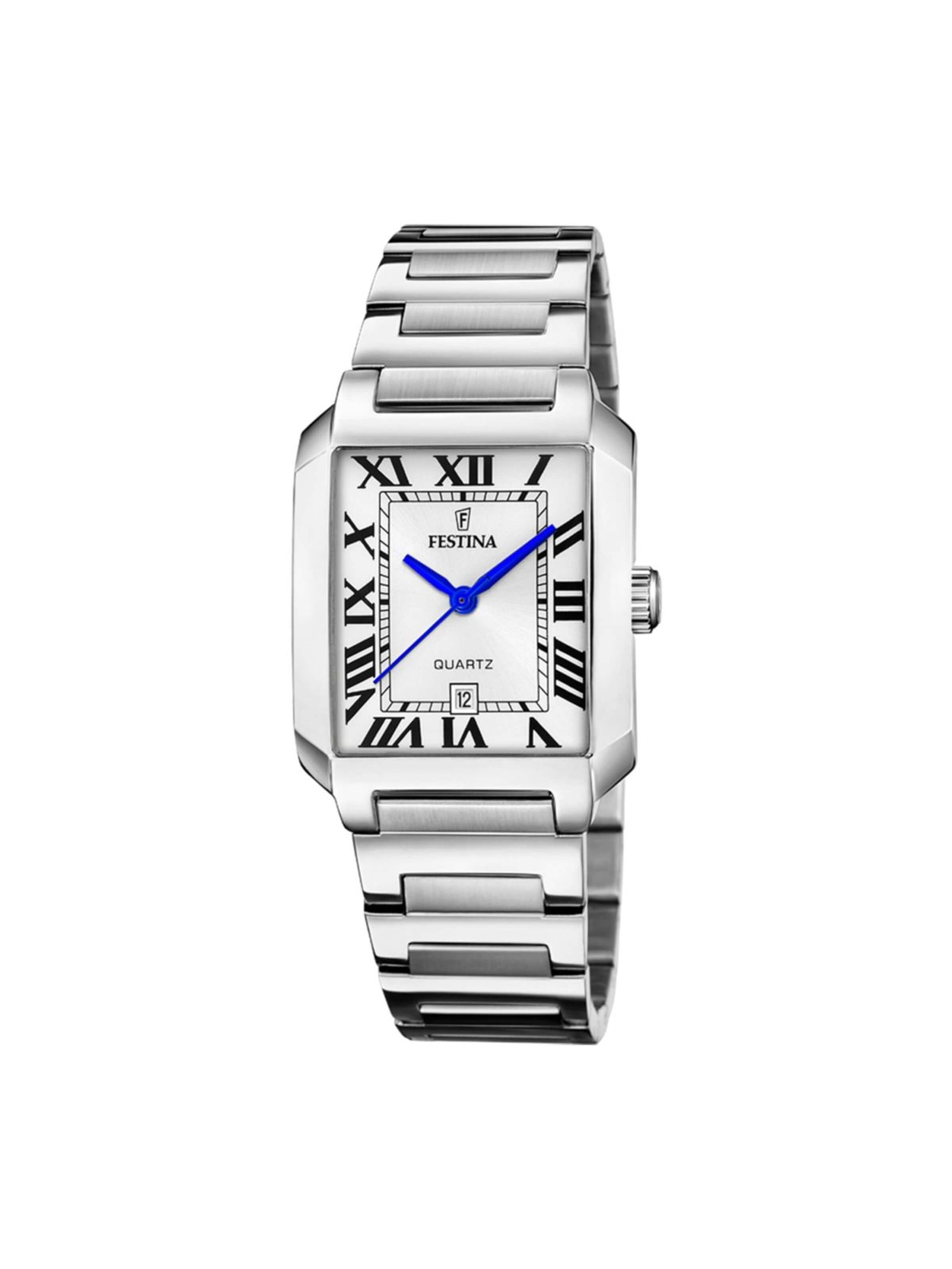 FESTINA Analoguhr 'Festina - Watch On The Square - Quartz watch movement - Watch case width: 33 mm'‌‌‌ in Silber: Vorderseite