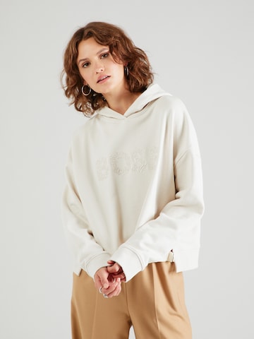 Sweat-shirt 'Eblousa' BOSS Orange en beige : devant